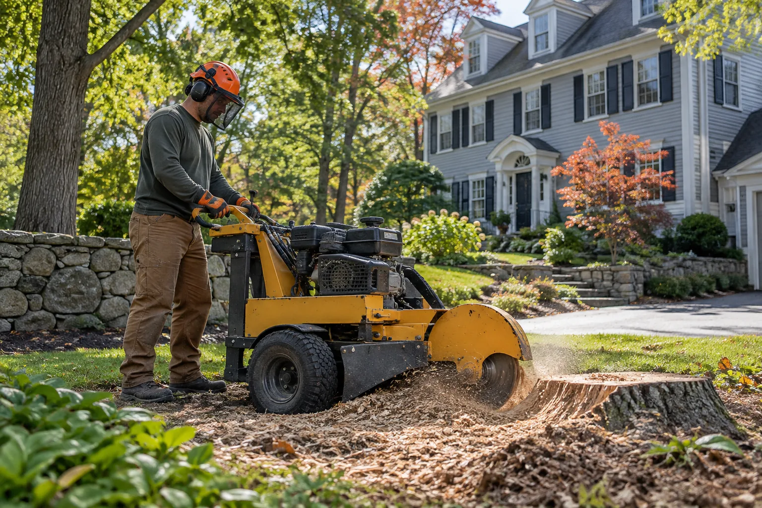 Stump grinding